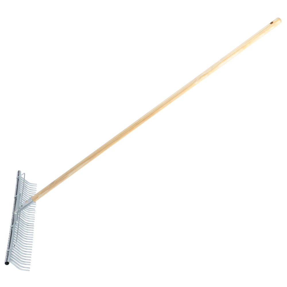 Gartenrechen Aus Metall Mit Holzstiel Und Fanggitter 4 Gartenrechen Aus Metall Mit Holzstiel Und Fanggitter - Image 2